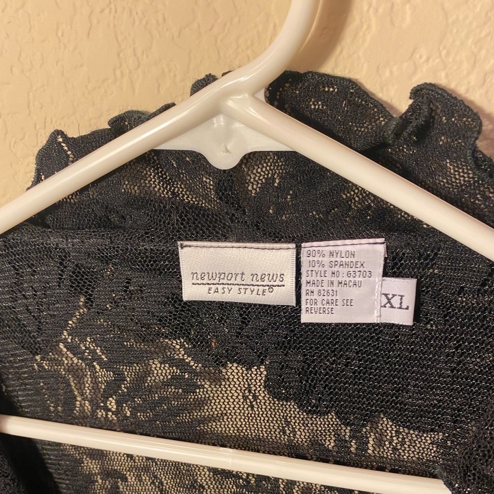 Black lace top